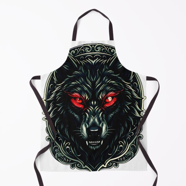 Item preview, Gothic Wolf Illustration Moody Wildlife Nature designed and sold by TheNightsCrest.