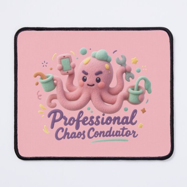 Item preview, Professional Chaos Conductor Cute Multitasking Octopus Clay Art Funny Work Humor designed and sold by MarCinu Art.