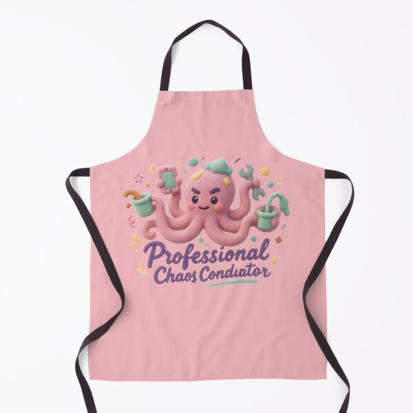 Item preview, Professional Chaos Conductor Cute Multitasking Octopus Clay Art Funny Work Humor designed and sold by MarCinu Art.