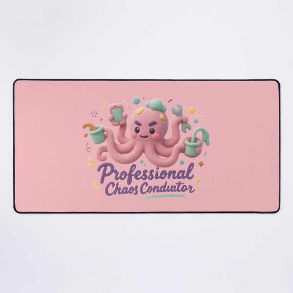 Item preview, Professional Chaos Conductor Cute Multitasking Octopus Clay Art Funny Work Humor designed and sold by MarCinu Art.