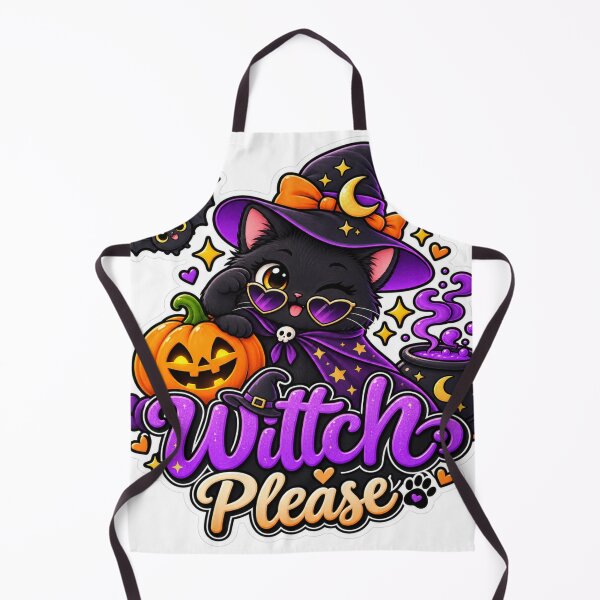 Item preview, Cute Black Cat Witch Halloween Witch Please Sticker designed and sold by Genzfirevibes.