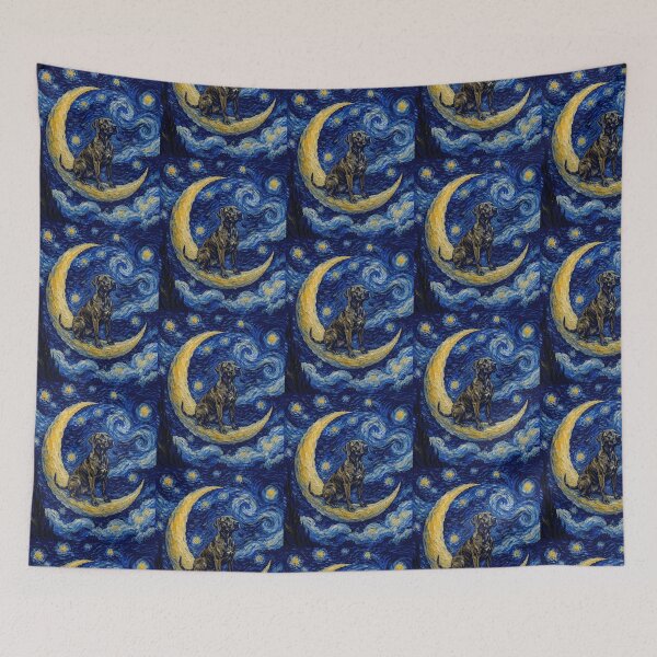 Item preview, Funny Plott Starry Night Painting Cute Moon Stars Mom Dad Kids designed and sold by FurryHavenPH.