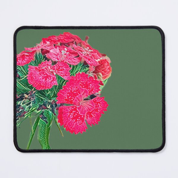 Item preview, Impressionist Pink Dianthus Sweet William Flower Art designed and sold by BalkanBloom.