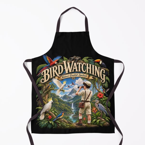 Item preview, Bird Watching Adventure – Vintage Tropical Birdwatcher designed and sold by creativebymateo.