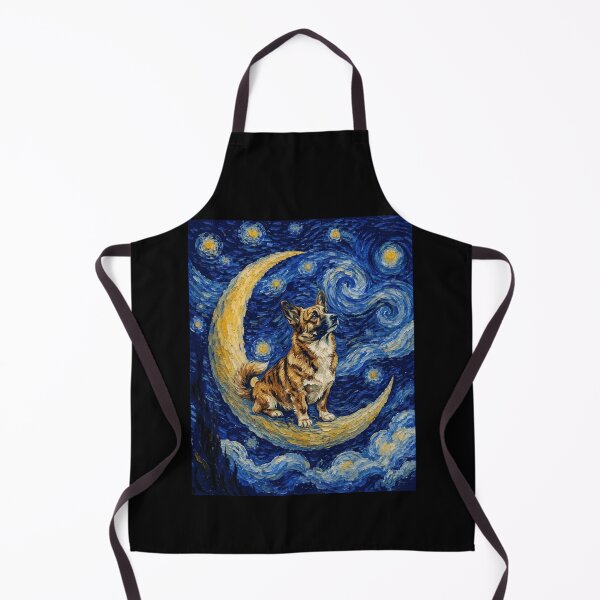 Item preview, Funny Red Brindle With Mask Corgi Starry Night Painting Cute Moon Stars Mom Dad Kids designed and sold by FurryHavenPH.