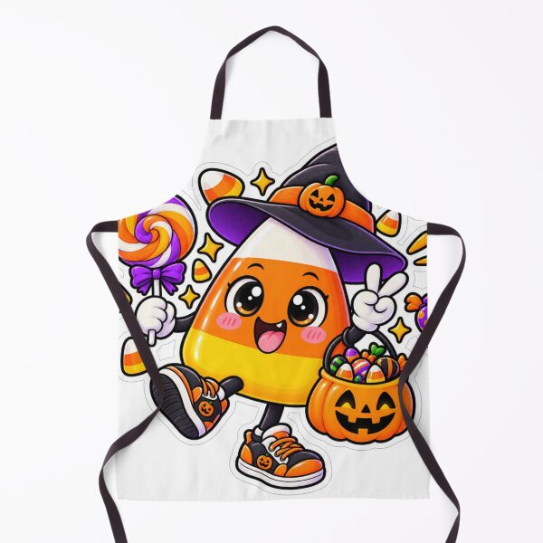 Item preview, Cute Candy Corn Halloween Witch Sticker designed and sold by Genzfirevibes.