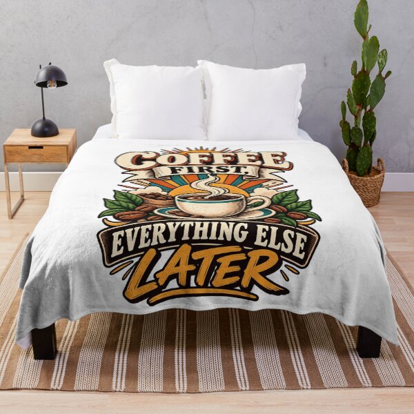Item preview, Coffee First Everything Else Later Funny Coffee Lover designed and sold by Haji Kamora.