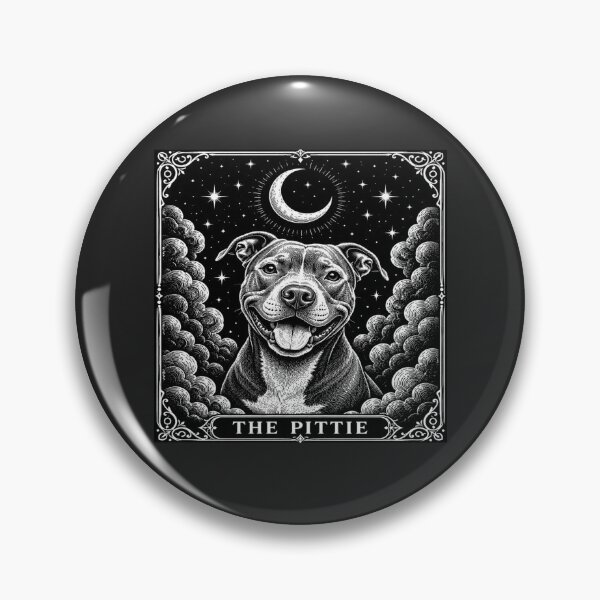 Item preview, Celestial Pittie Tarot for Pitbull Lovers designed and sold by POD DYNASTY | Original Print On Demand T-Shirt Graphics.