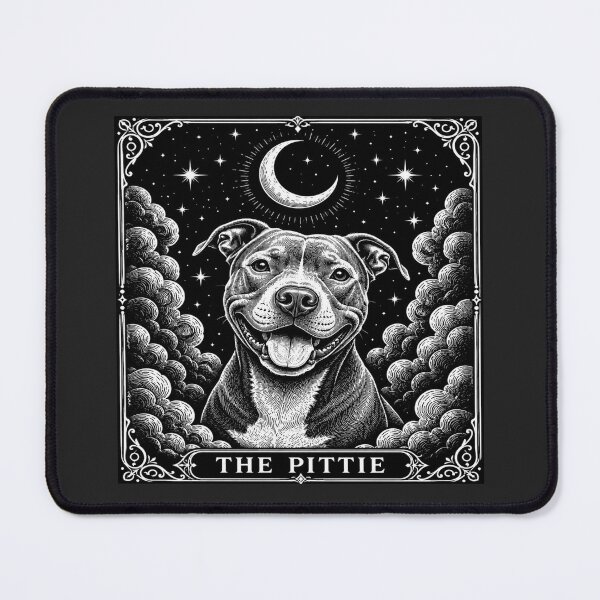 Item preview, Celestial Pittie Tarot for Pitbull Lovers designed and sold by POD DYNASTY | Original Print On Demand T-Shirt Graphics.