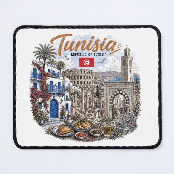 Item preview, Tunisia Vintage Travel Art designed and sold by CHC.