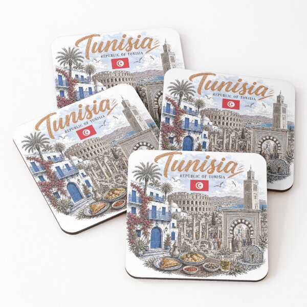 Item preview, Tunisia Vintage Travel Art designed and sold by CHC.