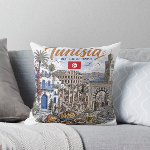 Item preview, Tunisia Vintage Travel Art designed and sold by CHC.