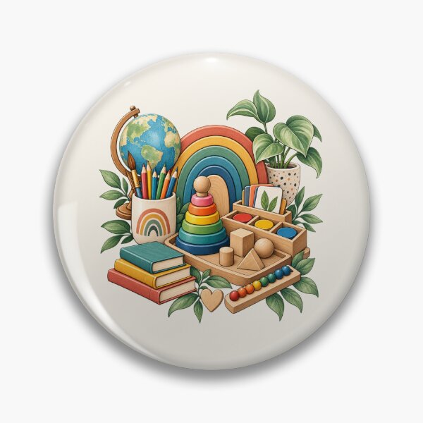 Item preview, Montessori Teacher Gift Back To School Art designed and sold by Corvoria.