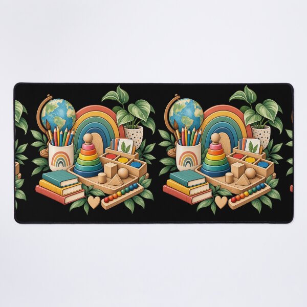 Item preview, Montessori Teacher Gift Back To School Art designed and sold by Corvoria.