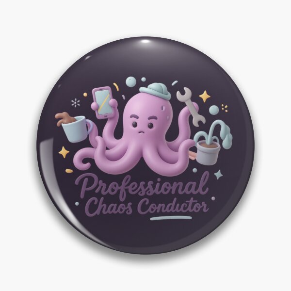 Item preview, Professional Chaos Conductor 3D Clay Octopus Multitasking Funny Work Humor designed and sold by MarCinu Art.