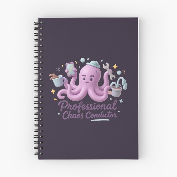 Item preview, Professional Chaos Conductor 3D Clay Octopus Multitasking Funny Work Humor designed and sold by MarCinu Art.