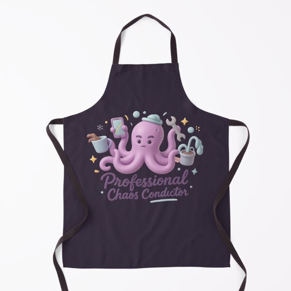 Item preview, Professional Chaos Conductor 3D Clay Octopus Multitasking Funny Work Humor designed and sold by MarCinu Art.