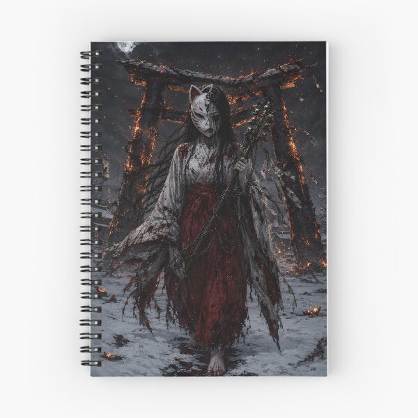 Item preview, Fallen Miko Defiled Shrine Priestess Gothic Art designed and sold by MouradStudio.