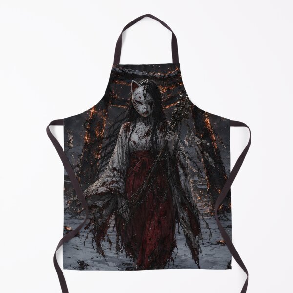 Item preview, Fallen Miko Defiled Shrine Priestess Gothic Art designed and sold by MouradStudio.
