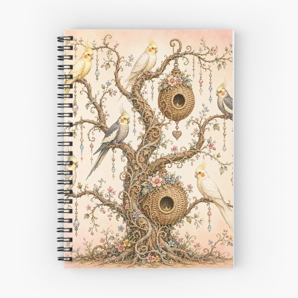 Item preview, Cockatiel Morning Fairy Birdhouse Tree designed and sold by BreezyDawnDesigns.