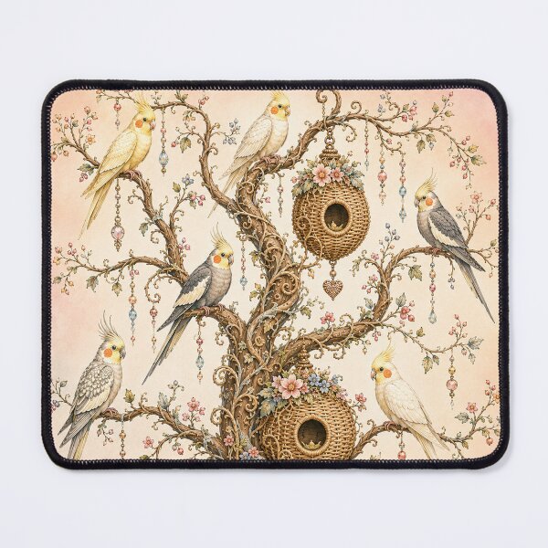 Item preview, Cockatiel Morning Fairy Birdhouse Tree designed and sold by BreezyDawnDesigns.