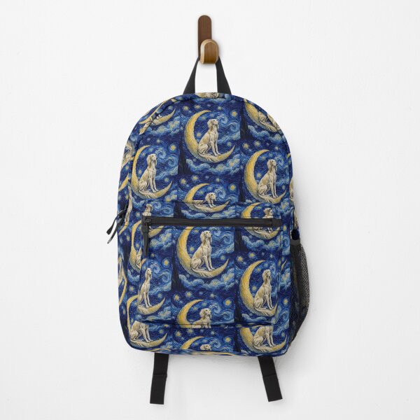 Item preview, Funny Saluki Starry Night Painting Cute Moon Stars Mom Dad Kids designed and sold by FurryHavenPH.