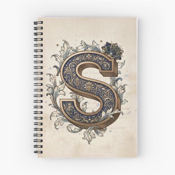 Item preview, Vintage Celestial Botanical Letter A Watercolor Art designed and sold by TheMinimalFrame.
