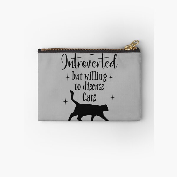 Item preview, Introverted but Willing to Discuss Cats Black Cat Mid Century Modern Graphic designed and sold by Itaya Art.
