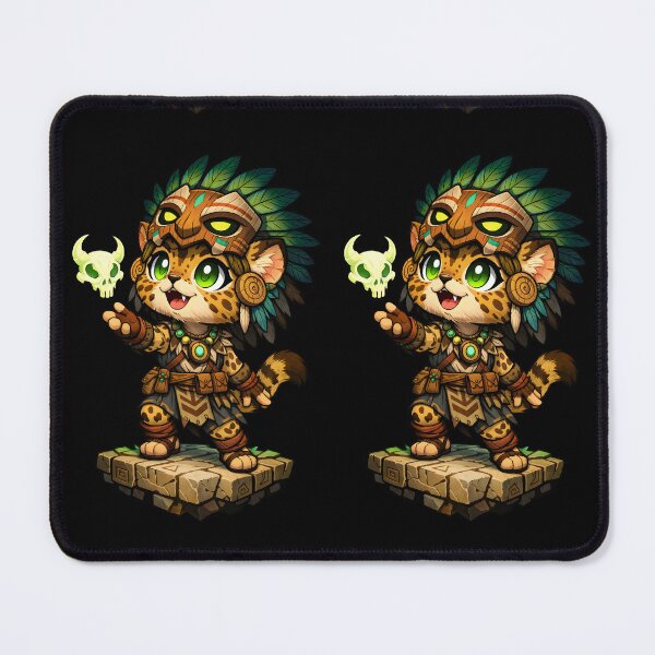 Item preview, Cute Leopard Warrior Fantasy Character – Tribal Jungle Fighter designed and sold by Grapyziip.