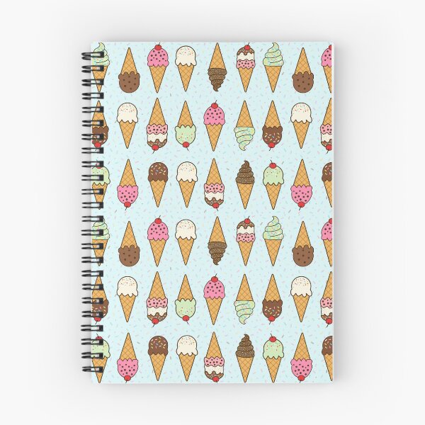 Item preview, Rows of ice cream cones with sprinkles on pale aqua blue background designed and sold by Chantal creates.