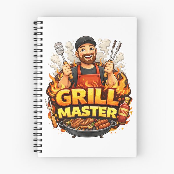 Item preview, Grill Master BBQ King Funny Barbecue Chef Cooking Design. designed and sold by The-T-In-Retro.