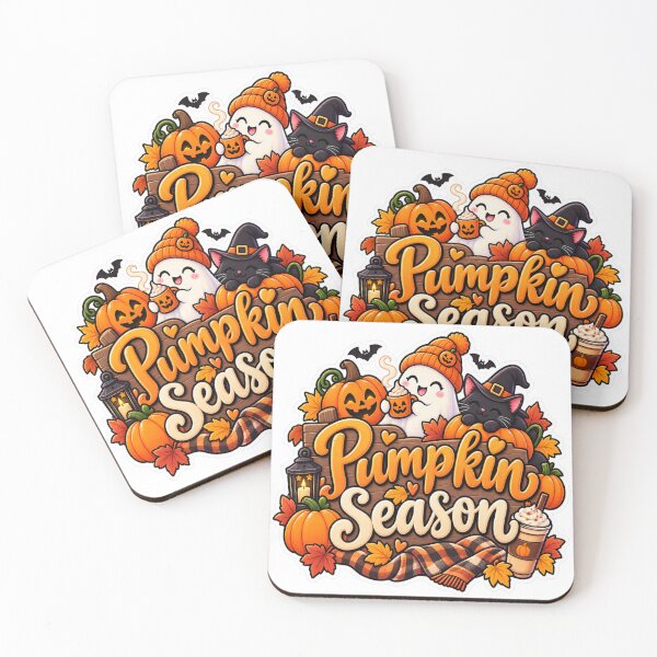 Item preview, Cute Pumpkin Season Ghost Cat Halloween Sticker designed and sold by Genzfirevibes.