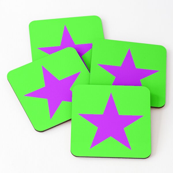 Item preview, Neon Purple Star Neon Green background designed and sold by GemsAnatomy.