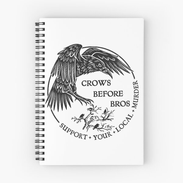 Item preview, Crows Before Bros - Support Your Local Murder - Vintage Crow Art designed and sold by Shopeon Designs.