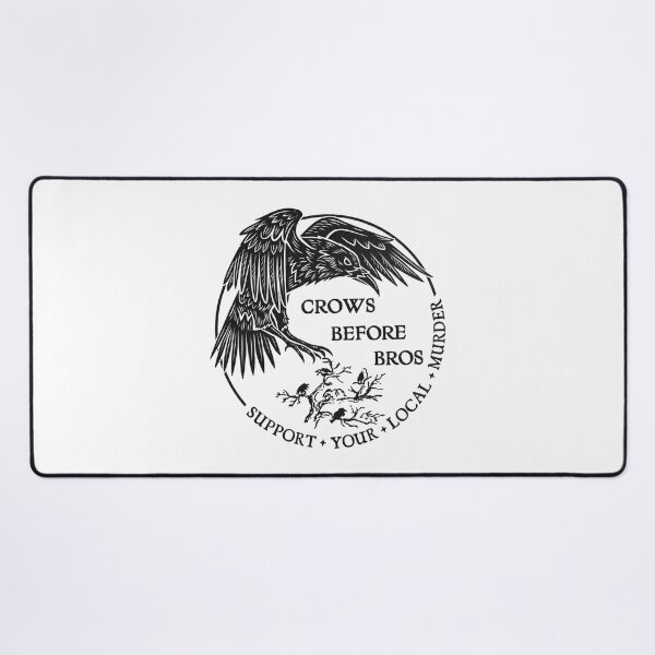 Item preview, Crows Before Bros - Support Your Local Murder - Vintage Crow Art designed and sold by Shopeon Designs.