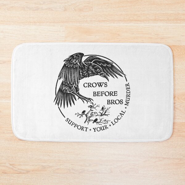 Item preview, Crows Before Bros - Support Your Local Murder - Vintage Crow Art designed and sold by Shopeon Designs.