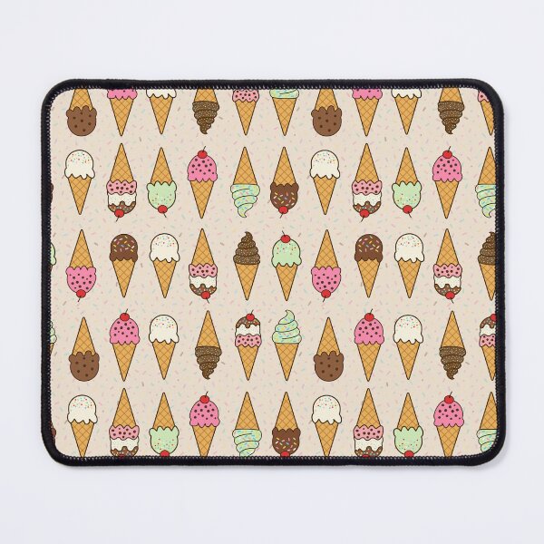 Item preview, Rows of ice cream cones with sprinkles on waffle beige background designed and sold by Chantal creates.