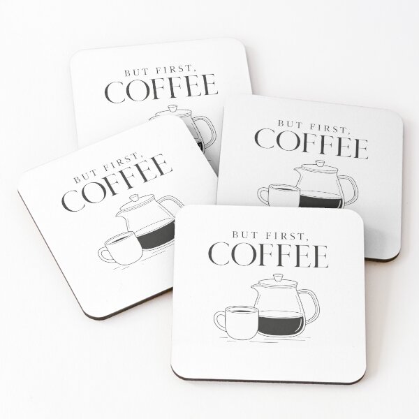 Item preview, But First Coffee – Coffee Lover Quote – Bold Minimalist Typography – Morning Ritual Art designed and sold by bobscraze.