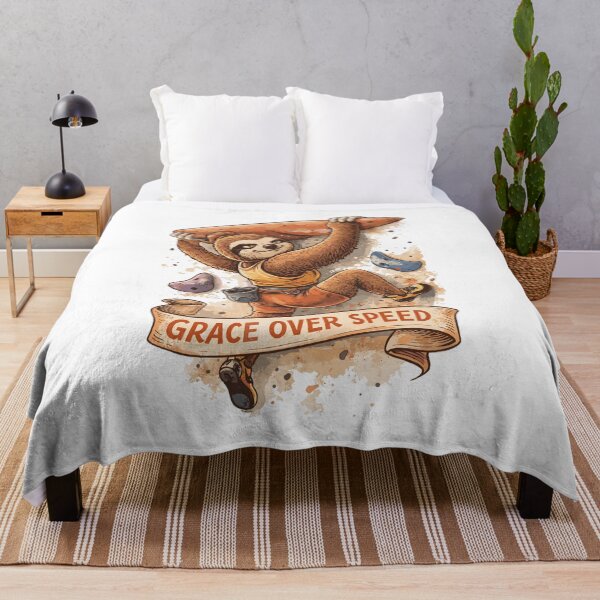 Item preview, Sloth Boulder Shirt – Grace Over Speed designed and sold by Pineapple-Tree.