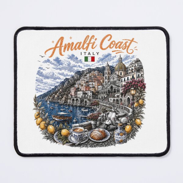 Item preview, Amalfi Coast Italy Vintage Travel Art designed and sold by CHC.