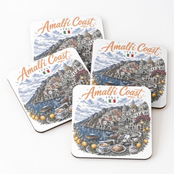 Item preview, Amalfi Coast Italy Vintage Travel Art designed and sold by CHC.