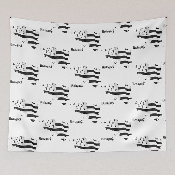Item preview, Bretagne United Flag Map designed and sold by rianroblewski.