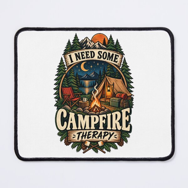 Item preview, Campfire Therapy Funny Camping Outdoor designed and sold by Haji Kamora.