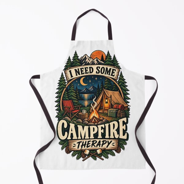 Item preview, Campfire Therapy Funny Camping Outdoor designed and sold by Haji Kamora.