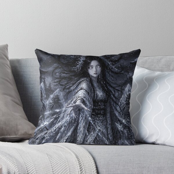 Item preview, Yuki Onna Snow Woman Japanese Yokai Art designed and sold by MouradStudio.
