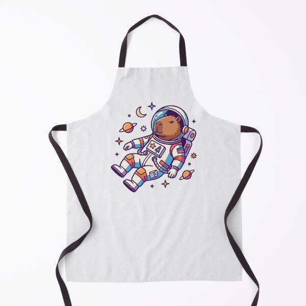 Item preview, Cute Capybara Astronaut Floating In Space Kawaii Cosmic Animal Sci-Fi Art designed and sold by MarCinu Art.