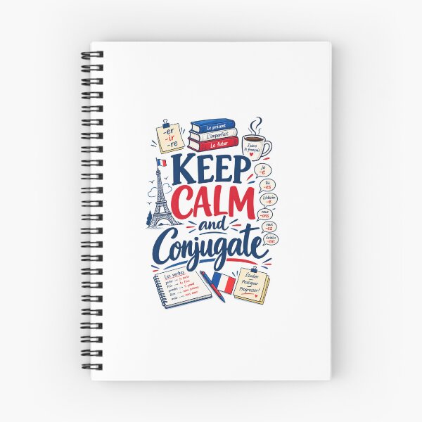 Item preview, Keep Calm and Conjugate — French Teacher & Student designed and sold by Voici.
