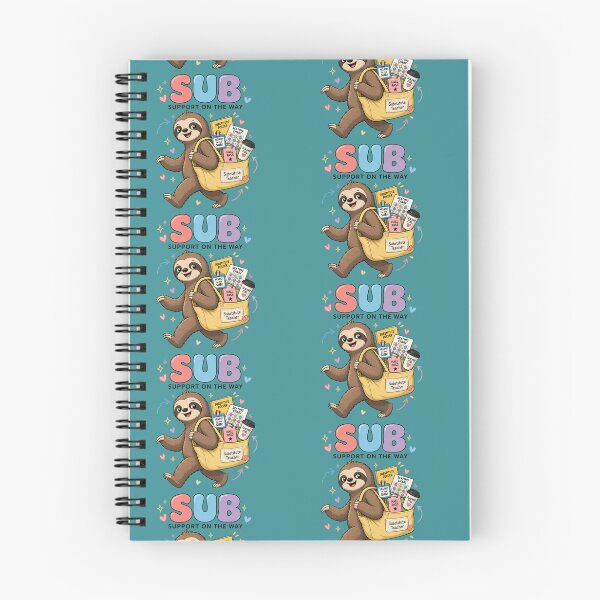 Item preview, Substitute Teacher Sloth Support  designed and sold by MOCH- ART.
