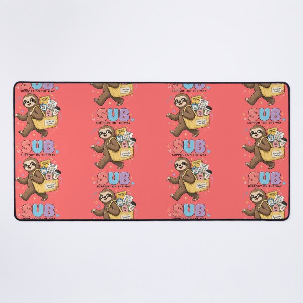Item preview, Substitute Teacher Sloth Support designed and sold by MOCH- ART.
