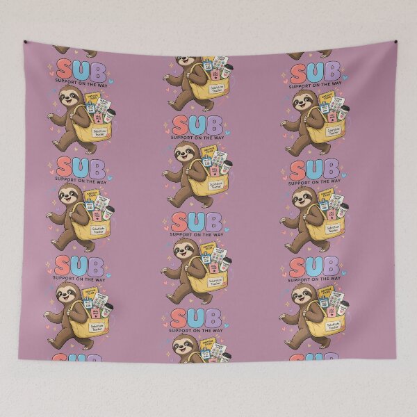 Item preview, Substitute Teacher Sloth Support  designed and sold by MOCH- ART.